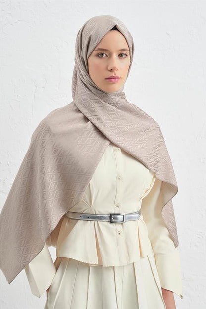 Armine J İpek Monogram Şal