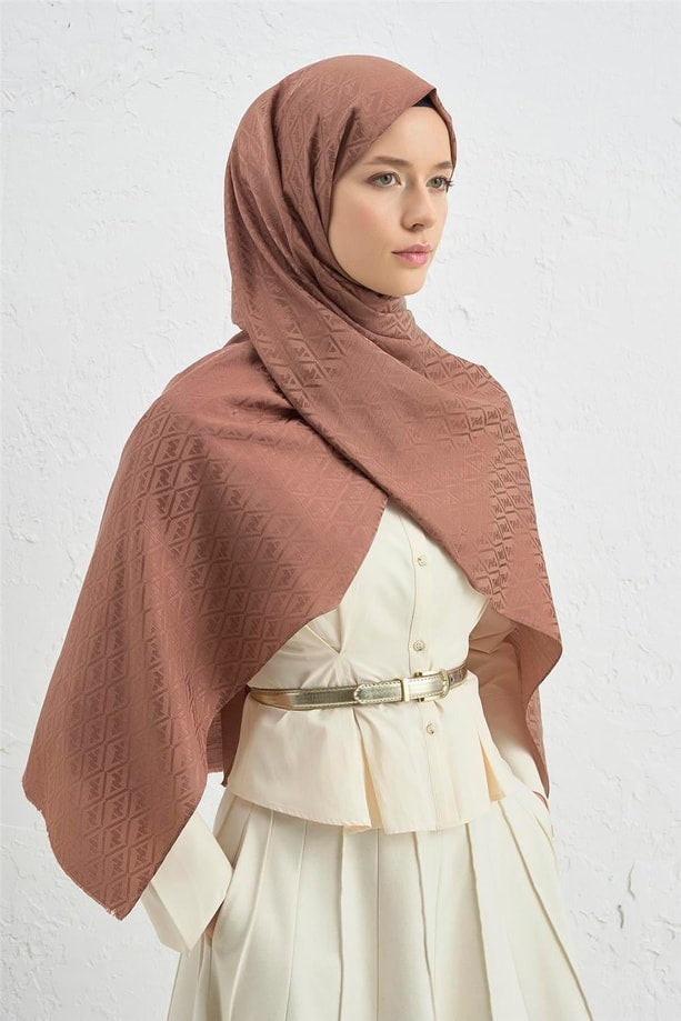 Armine J İpek Monogram Şal