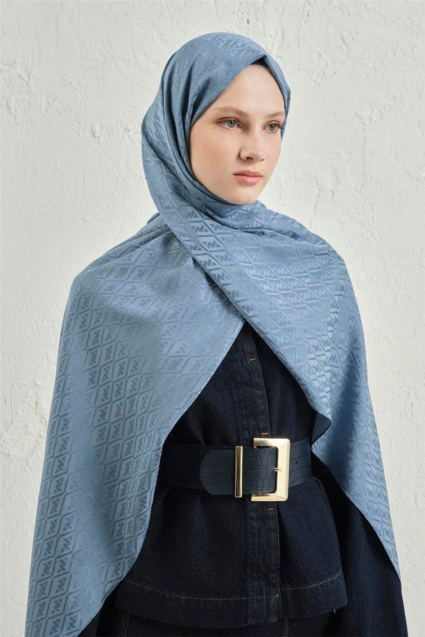 Armine J İpek Monogram Şal