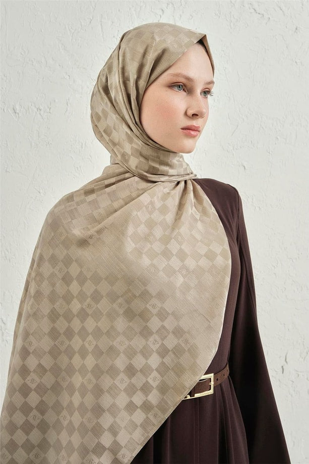 Armine J İpek Dama Şal